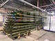 Порошковая окраска металлических труб в матовый RAL 6003 (оливково-зелёный) — миниатюра